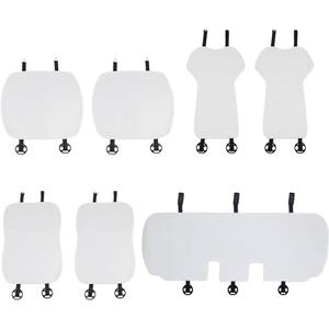 Car Seat Mat Pad Protector Covers,Driver Front Rear Seat Bench Cushion Cover,for Tesla Model 3/ Y Set 2017-2022, Flannel Anti-Dirty White Cushion Interior Accessories (Model Y 7pcs)