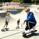 Surf Skateboards 30" x 9.5" Youth Surfskate Cruiser Surf-Like for Beginners Double Kick Deck Girls or Boys Kids Complete Skateboard