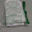 Deconovo Decorative Throw Pillow Covers（Covers ONLY, No Inserts）- Set of 4 Soft Linen Cushion Covers, 18x18 Inch, Green & Machine Washable Pillowcases for Sofa, Bedroom, Living Room Décor, White