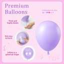 61pcs Pink and Purple Balloons, 12 Inch Purple Pink Confetti Balloons, Metallic Balloon with Ribbon for Bridal Baby Shower Wedding Women Birthday Party Decorations