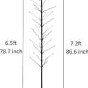 7.2FT Tall Wine Bottle Trees Stand for Garden Decorative, Rustproof Metal Bottle Tree Holder, Holds Up to 15 Bottles (Black)