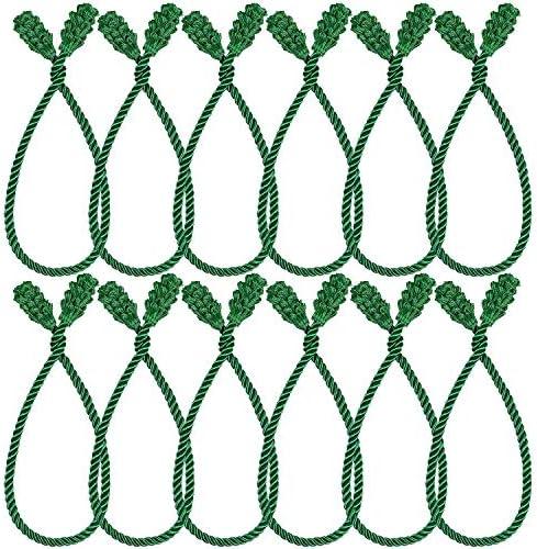 Shappy 12 Pieces Christmas Garland Ties for Banister Christmas Decorative Reusable Flexible Twist Ties for Garland Staircase Home Decoration Holiday Craft Wrapping
