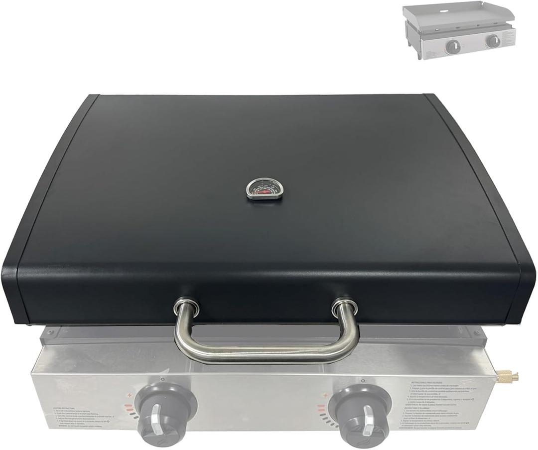 Upgrade Hinged Lid for Blackstone 1666 22 Inch Omnivore Griddles (2024 Model), Griddle Hard Cover Flat Top Lid for Blackstone 22" Griddle Lids 1666 2205 for Blackstones Tabletop Griddle Hood