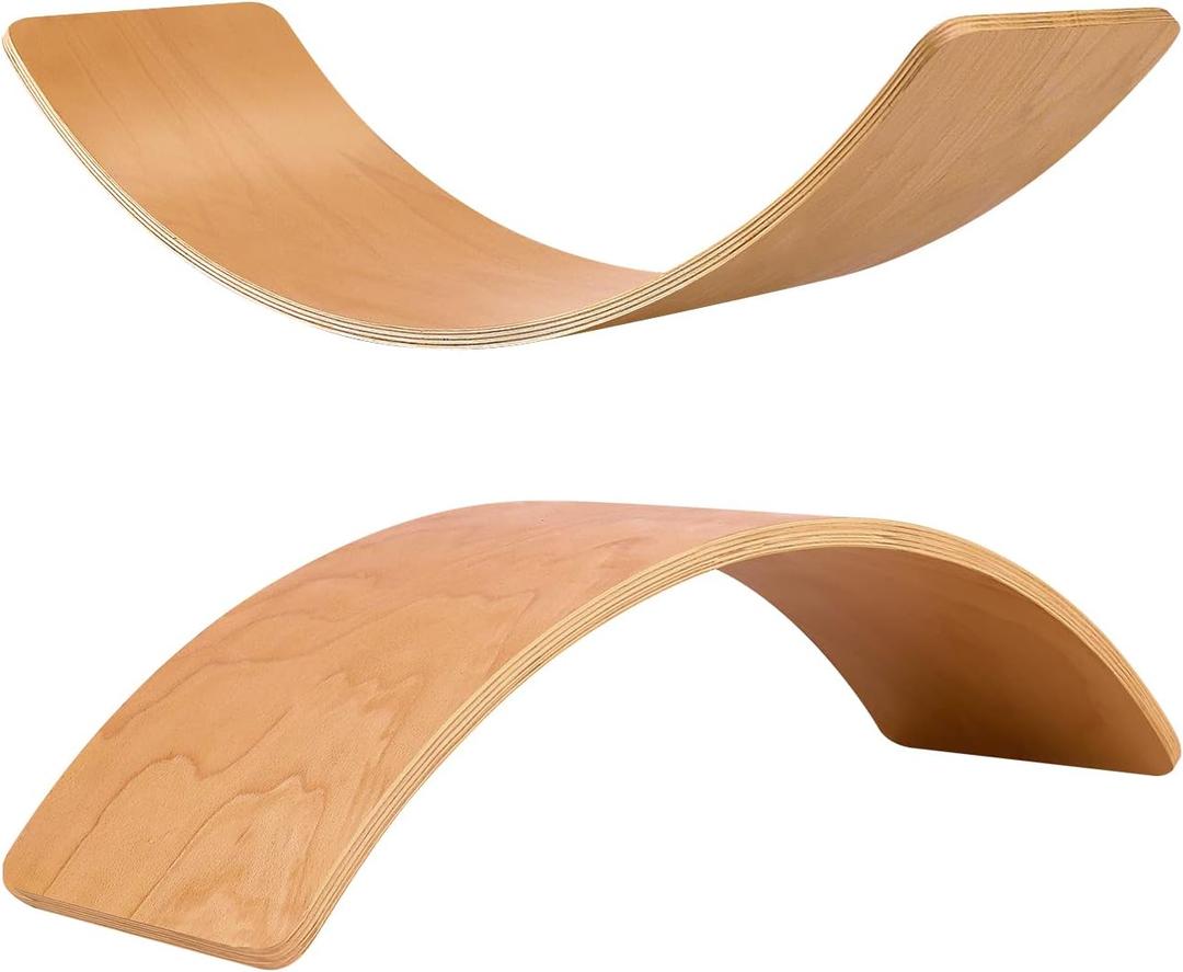 35" Balance Board Kids | Montessori Wobble Board for Toddlers Ages 3-5, Natural Wood Open-Ended Waldorf Sensory Toy for Indoor & Outdoor Play, Core Balance Trainer, Birthday & Christmas Gift 2026, 37x12x9.2 Inches