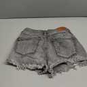 Women Casual High Waisted Denim Shorts Frayed Raw Hem Ripped Jeans Shorts, Medium