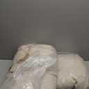 FUNNY FUZZY Waterproof Dog Car Seat for Small & Medium Dogs Up to 35lbs, Detachable & Washable Pet Booster Seat with Leash, Thick Cushion, Storage Pockets & Adjustable Straps (Beige)