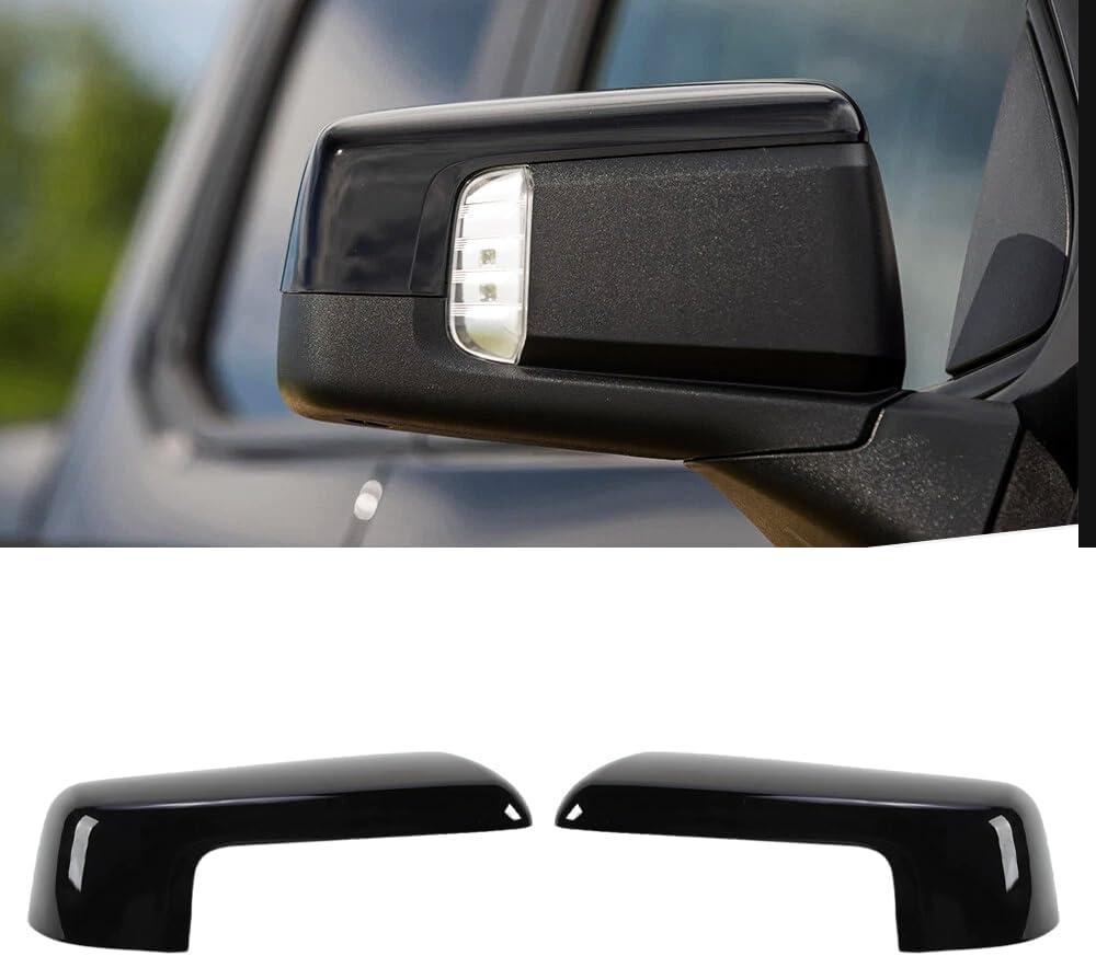Mirror Caps Fitment for 2019-2025 Chevy Silverado 1500/GMC Sierra 1500 2PCS-Set (Black, Silverado/Sierra 19-24)