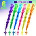 Highlighters Assorted Colors Bulk, 150 Pcs Pastel Highlighters Bulk with 6 Colors for Office and School (Multicolor)