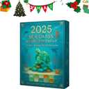 2025 Sea Glass Marine Life Advent Calendar, 24 Days Ocean-themed Christmas Countdown with 24 Realistic Ocean Animals Decoration, for Kids Collectors