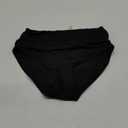 Tempt Me Women's High Waisted Bikini Bottom Tummy Control Ruched Bathing Suit Swim Bottom (Black) M