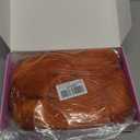 AISI HAIR Orange Wig for Women, Long Wavy Lace Hairline Middle Part Synthetic Heat Resistant Wig for Daily Party-26 Inch