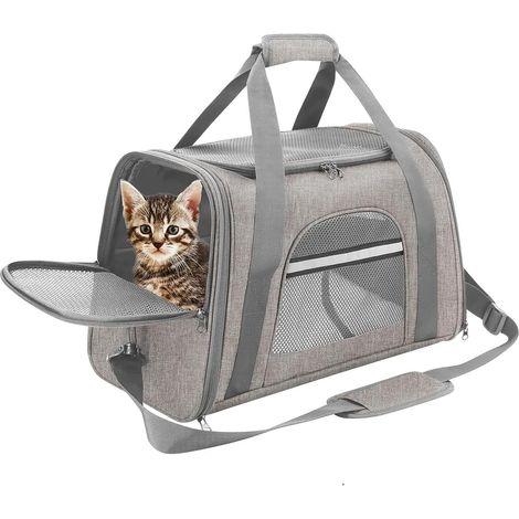 Vicmhuang Cat Carrier Bag, Waterproof Oxford Fabric Pet Travel Bag, Size 20 x 12 , For Pets Up To 15 Lbs