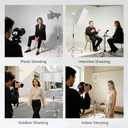 Heavy Duty Light Stand with Casters, 10.5ft/320cm Adjustable Tripod Stand