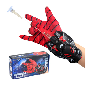Spider Web Shooter, Spider Web Launcher, USB Charging one-Click Recovery,Cool Toy Things for Superhero Fans Suitable for Men and Kids (Spider Black)