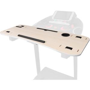 KELIXU 39" Treadmill Desk Attachment, Universal Walking Laptop Holder Desk Ergonomic Platform Workstation for Treadmill with Cup Holder, Laptop/Tablet Stand (White)