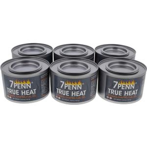 7Penn Gel Fuel True Heat Bio Ethanol 2 Hr Cooking Fuel 6pk  Food Warming Heated Cans, Chafing Dish Burner Buffet Warmer