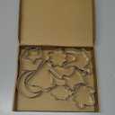 Pastry cutter, set of 9, mixed shapes stainless steel