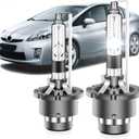 Fit for Toyota Prius 2006 2007 2008 2009 D4R HID Xenon Headlight Bulbs,350% Brightness,High Low Beam Light Bulb,6000K White,Plug and Play,Pack of 2