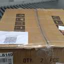 Modern Upholstered Dining Chairs, Beige Fabric Seat with Wooden Legs, Contemporary Kitchen Side Chairs, Set of 2