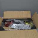 GOZILLA Aquatic Turtle Tank Kit+Lamp+Filter, Upgrade PC Turtle Tank Starter Kit with Adjustable Lamp & Filter,Reptile Habitat with Lid,Hanging Platform for Small Reptiles.(15.75×7.9×9''/Black Kit)