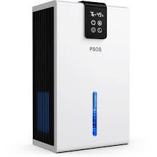 PSOS Dehumidifier, 98.56 oz Dehumidifiers for Basement, Dehumidifiers with Auto Shut Off, Portable Dehumidifier for Room with 2 Working Modes, 7 Colors LED Light