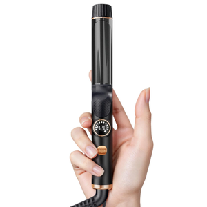 1 Inch Mini Travel Curling Iron, 100240V Travel Dual Voltage Curling Iron for Short Hair with 5 Heat Settings, Small Curling Wand with Temperature Memories and Lock, Rose Gold