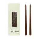 12 Inch Brown Taper Candles