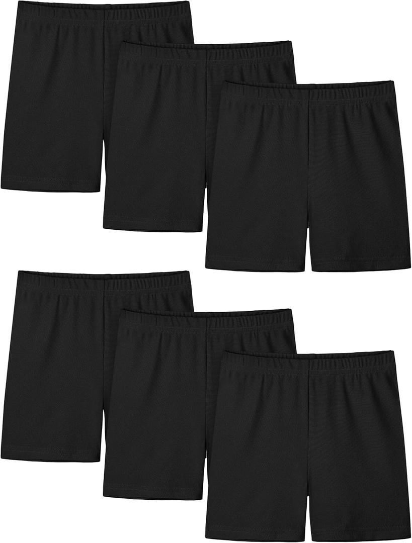 Ruisita Toddler Girls Biker Shorts Solid Bike Cartwheel Shorts Kids Under Dress Dance Safety Shorts (S)