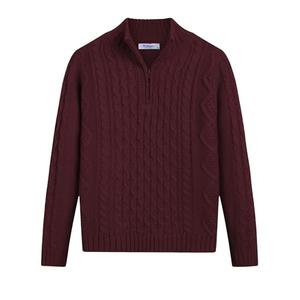 Arshiner Boy's Cable Knitted Sweater Half Zip Lightweight Casual Pullovers for Kids XXL