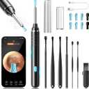 Ear Wax Removal Tool Camera, 1080P HD Ear Camera & 6 LED Lights, Easy and Safe Ear Cleaner for Kids & Adults, Ear Cleaning Kit Includes 8 Ear Tips and 7 Traditional Tools for iPhone, iPad, and Android