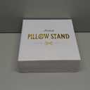 Tablet Pillow Stand, Compatible with 4.7"-12.9" Kindle, iPad, Phone/Tablet, Google, 360 Rotating Phone Holder for Bed, Detachable Bowl, Reading and Relaxation on Bed, Gray, Small (Velvet Pillow)