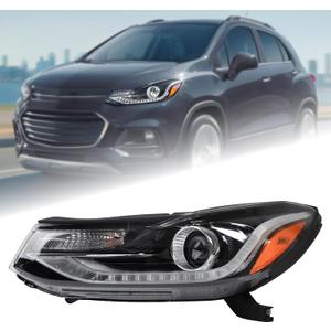 Duolctarms w/LED DRL Headlight Headlamp Assembly Compatible for 2017 2018 2019 2020 2021 2022 Chevy TRAX LT/Premier Left Driver Side 42725480 GM2503450