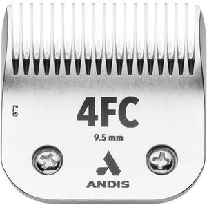 Andis 72620 CeramicEdge Carbon-Infused Steel Pet Clipper Blade, Size-4FC, 3/8-Inch Cut Length, Stainless Steel
