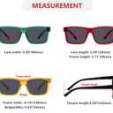 Eyekepper Oversize Bifocal Reading Sunglasses with Metalless Screwless Spring Hinges for Wide Face