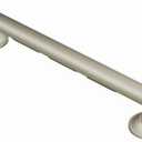 Moen Home Care Bathroom Safety 16 Inch Designer Stainless Steel Handicap Grab Bar for Bathtub and Shower, Elderly Assistance Product with Comfort Grip, Brushed Nickel, R8716D1GBN