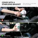 YONZEE Foldable Desk Food Tray (Carbon Edition) for Tesla Model Y Juniper Model 3 - Upgraded Table with Support Leg for Dining, in-Car Work, Travel and Outdoor (2 Pack)