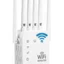 WiFi Extender - 2026 Upgraded (6 Directional Antennas) Signal Intensifier, New Generation Internet Intensifier, Wireless Remote Amplifier, WiFi Repeater with Ethernet Port, Supporting 99% of Device