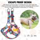 BEAUTYZOO No Pull Dog Harness and Leash Set - Adjustable Step-in Puppy Harness for Small Medium Large Dogs, Escape Proof Soft Nylon Vest with Double D Ring for Walking Running Training, L