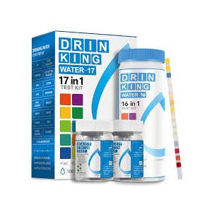 AAwipes Drinking Water Test Strips 17in1 100 Strips + 2 Bacteria Tester Kits, LabValidated Complete Water Testing for Home, Well, Tap Water, City Water, Flood Water Testing Strips (K03100)