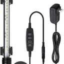 VARMHUS Submersible LED Aquarium Light,Fish Tank Light with Timer Auto On/Off Dimming Function,3 Light Modes Dimmable White-Blue,10 Brightness Levels Optional&3 Levels of timed Loop Function 7.5''