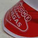 Forum Novelties 72875 Las Vegas Visor, One Size, Red, Pack of 1