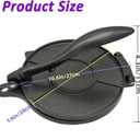 8 Inch Flour Tortilla Press, Aluminum Alloy Tortilla Maker, Roti Maker, Taco Maker, Taco Press, Dark Gray