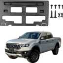 Front License Plate Bracket Frame Holder with Bolts Compatible with Ford Ranger 2019 2020 2021 2022 2023 KB3Z-17A385-A FO1068176
