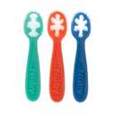 Nuby Baby's First Spoons Set - (3-Pack) Feeding Utensils for Babies - 6+ Months (Multicolor)