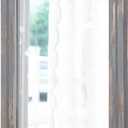 AAZZKANG Wood Framed Mirror Rectangular Rustic Wall Mirrors Decorative Large 20"x16" for Farmhouse Bathroom Living Room Bedroom Grey