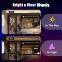 Double Row Programmable Scrolling Custom LED Sign for Car(2025 Upgrade Lamp Beads), 17''x6.3'' Flexible Bluetooth APP Control Beads Matrix Panel ,Text Message Pattern DIY Programmable LED Sign for Car Store