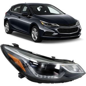 labwork Headlight Assembly, Compatible Replacement for Cruze 2016-2019 Model DRL Halogen Projector Headlamp for Passenger Side (Passenger Side)