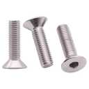 5 x M3-0.5 x 8 mm (100 Pack) Stainless Steel Flat Head Socket Head Cap Screws, Hex Drive Flat Head Screws Machine Screws, Full Thread, Bright Finish