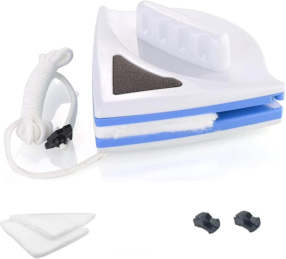 Magnetic Window Cleaner Tool Glass Wiper, Double Sided Window Cleaner Windows Cleaning Brush for High-Rise Household Cleaning Windows Thickness 0.1''-0.4'' (5-7mm)