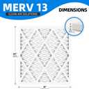 (6 Pack) 18x24x1 Furnace Air Filters, MPR 1900 & FPR 10, MERV 13 Pleated Air Filter (Actual Size: 17.75" x 23.75" x 0.75")